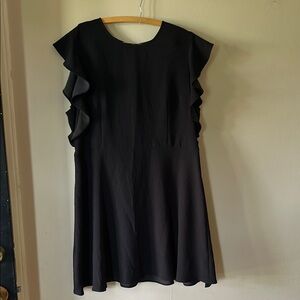 Who what Wear Black Ruffle Sleeve Dress size XXL